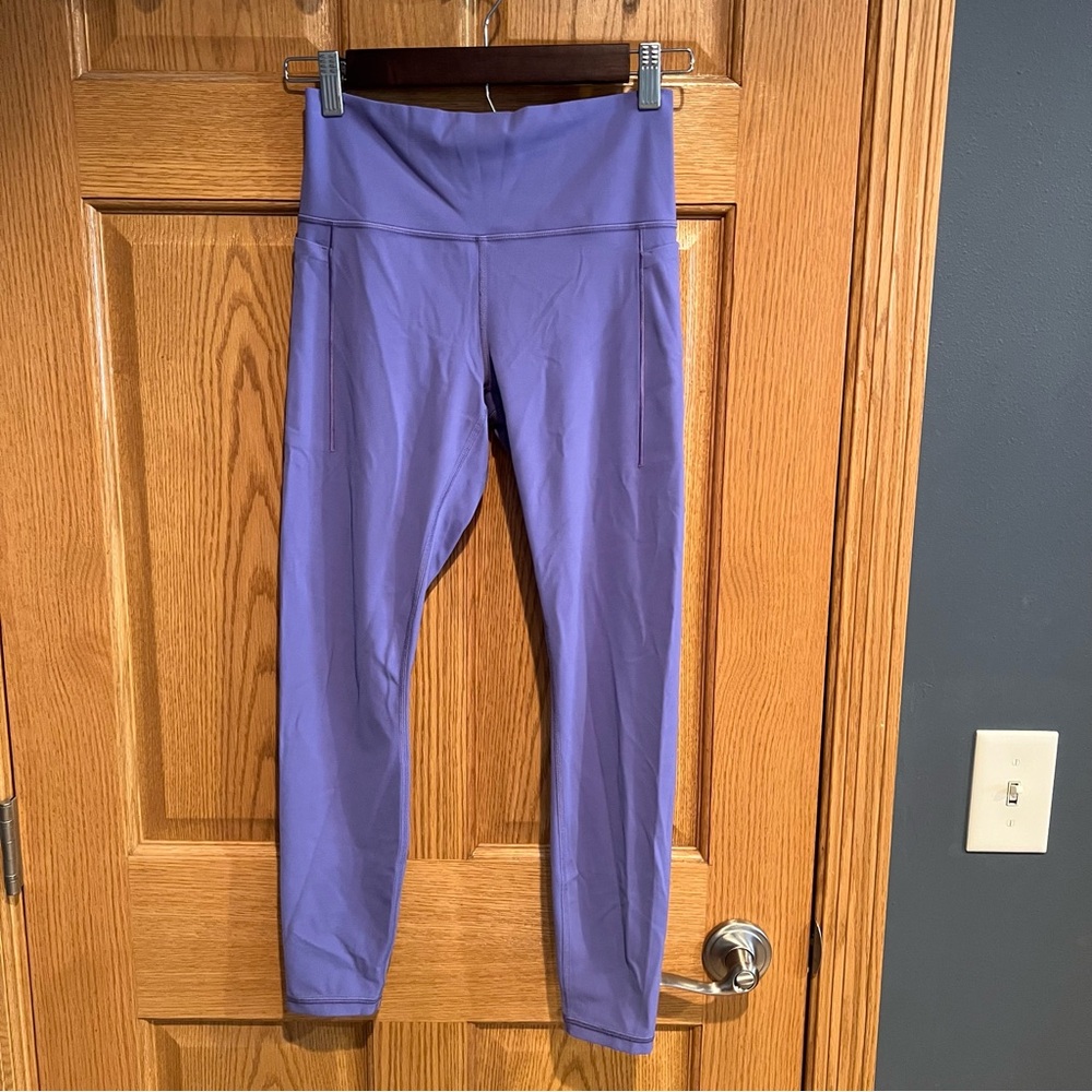 Purple Athleta High-Waisted Leggings